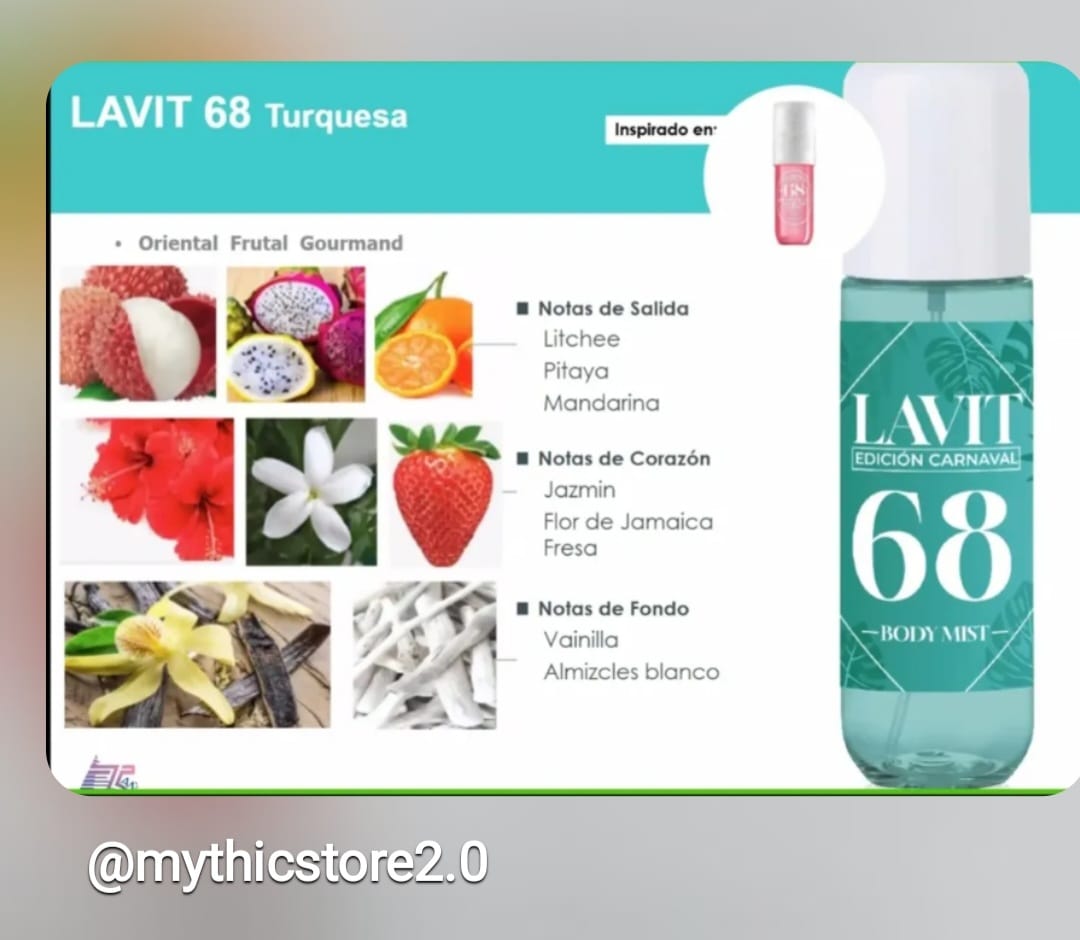 Bruma Lavit 68 Edición Carnaval Turquesa 100 mL