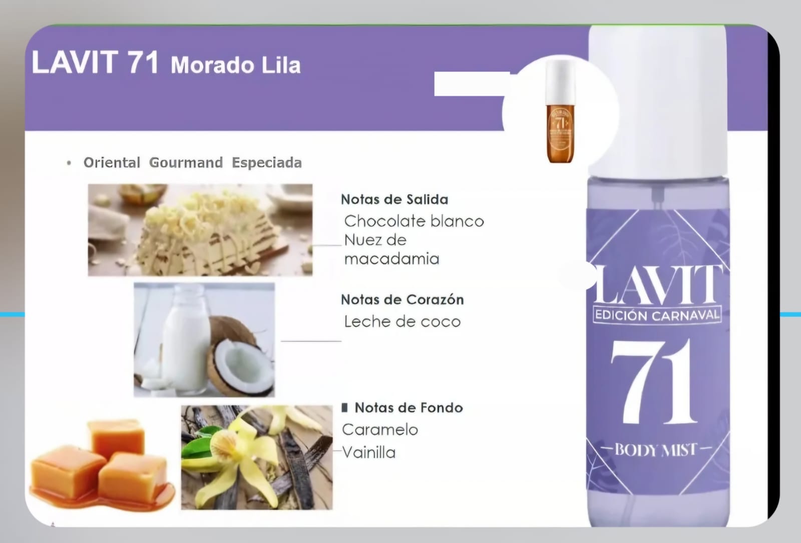 Bruma Lavit 71 Edición Carnaval 100 mL