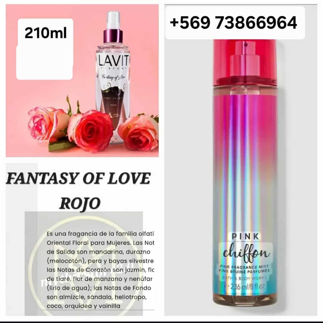 Body Splash Lavit Fantasy Of Love Pink 210 mL
