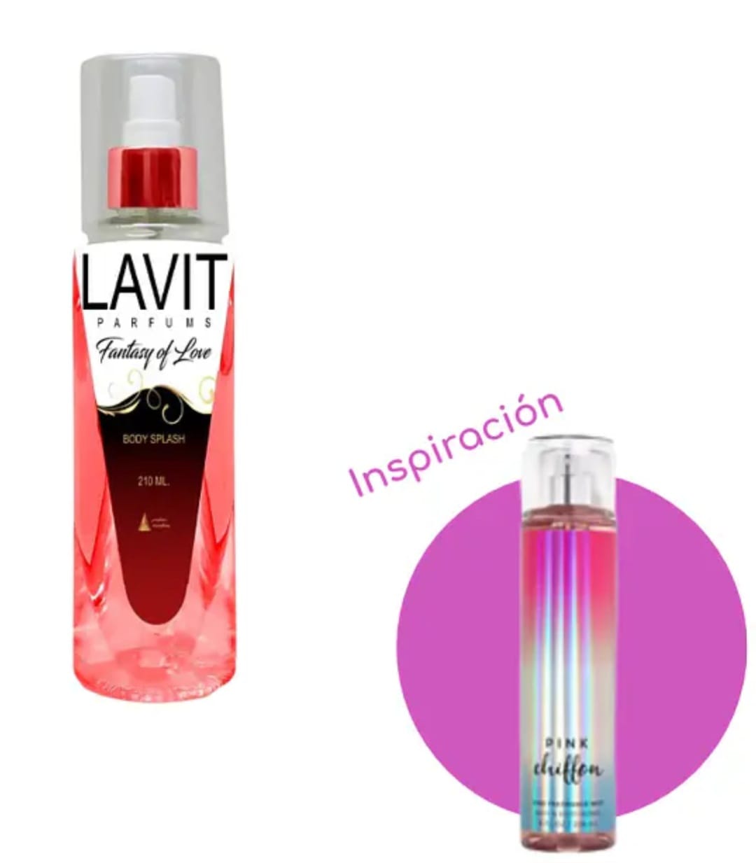 Body Splash Lavit Fantasy Of Love Pink 210 mL
