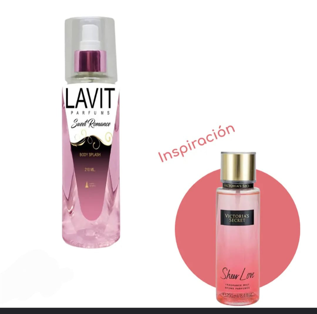 Body Splash Lavit Sweet Romance Sheer Love 210 mL