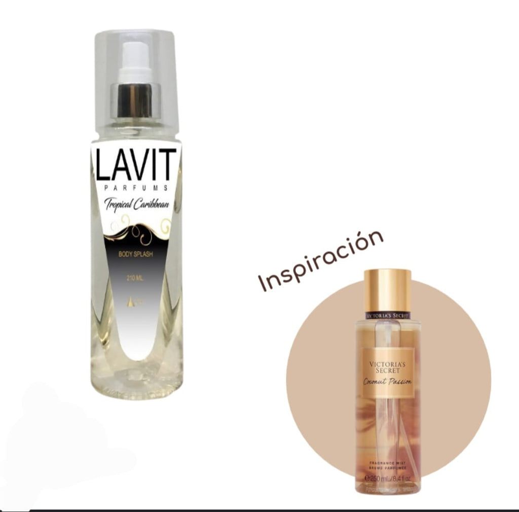 Body Splash Lavit Tropical Caribbean Coconut 210 mL